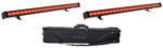 (2) Rockville App 24 Waterproof Outdoor/indoor Dj Wash Light Bar+remotes+bag. Fixed Price $154.95.