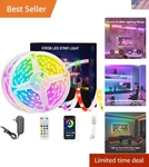 Smart 200FT Rgb Strip Lights - App & Remote Controlled Color Changing Bliss. Fixed Price $99.99.