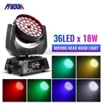 Paidun 36X18W Led Rgbwa+uv Par Zoom Wash Moving Head Lighting Dj Club Show. Fixed Price $139.00.