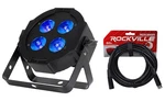 American Dj Eliminator Mega Hex Par Rgbla+uv Led Wash Light+remote+dmx Cable. Fixed Price $159.99.