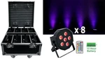 Rockville Battery Par Pack 6RF Black (8) Rechargeable Wash Lights+charging Case. Fixed Price $719.96.