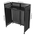 Dj Event Facade Scrim Metal Frame Booth+portable BAG+20" X 40" Flat Top. Fixed Price $163.14.