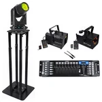 American Dj Hydro Beam X12 Outdoor Moving Head Light+stand+dmx Controller+hazer. Fixed Price $2741.75.