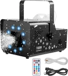 1500W Snow Machine With Rgb DMX512 Signal Control, 9 Led Lights, Wireless Remote. Fixed Price $184.99.
