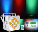 Rockville Best Par 60 White Rgbwa+uv Battery Powered Wireless Dmx Wash Light. Fixed Price $115.30.