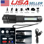 9900000LM Led Tactical Torch Zoomable Rechargeable Flashlight 7 Modes. Fixed Price $10.28.