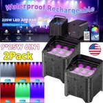 9LED Rechargeable 225W Waterproof Par Rgbwa Uv Battery Wireless Dj Uplight. Fixed Price $250.99.
