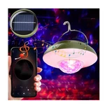 1 Pack Solar Camping Lantern With Dj Disco Ball, Rgb Color Changing Led Tent .... Fixed Price $24.78.