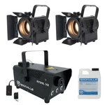 (2) American Dj Encore FR20 Dtw 17W Dim To Warm White Fresnel Beam Lights+fogger. Fixed Price $429.85.