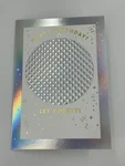 The File Birthday Greeting Card Silver Foil Disco Ball Let's Party. Fixed Price $6.47.