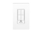 Crestron CLW-DIM4RFW-S, Infinet Wall Box Dimmer, 4-BUTTON, White, Smooth 6501574. Fixed Price $49.00.