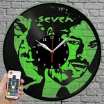 Led Clock Seven Vinyl Record Wall Light 4859. Fixed Price $39.52.