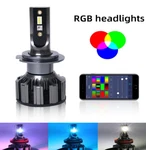Zentico H7 2 1 Csp Chips Auto Led Headlights+ Rgb App Control Changing Colors. Fixed Price $89.99.