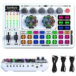 Bonkyo F999 White Live Streaming Sound Card, Professional Audio Mixer, Voice .... Fixed Price $38.70.