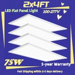 2X4 Ft Led Flat Panel Troffer Light, 75W 5000K White, 8400LUMENS, 0-10V Dimmable. Fixed Price $2399.00.