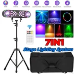 7 1 Dj Lights Led Moving Head Par Effect Stage Laser Lighting System Dmx&bag. Fixed Price $94.99.