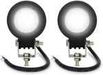 Safego 2 X 10W Motorcycle Headlight Round Led Pod Lights, Flood. Fixed Price $43.01.
