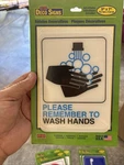 Hy-ko Please Wash Hands Sign 5" X 7". Fixed Price $6.99.