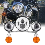 7" Led Headlight Passing Lights Bar For Honda Shadow Ace/aero/spirit 1100 750. Fixed Price $195.99.