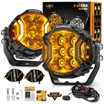 Auxbeam Led Pods Driving 3" Round 108W Hyper Amber Spotlights. Fixed Price $152.99.