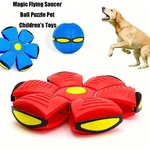Magic Meta Bounce Ball 2-IN-1 Flying Saucer Transforming Led Bouncy Toy Kids Pet. Fixed Price $12.70.