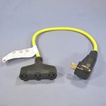 Cooper Industrial Manual Reset 2' Gfci Gfi Tri-tap Cordset 15A 120VAC GFP11M1P9. Fixed Price $47.49.