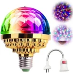 2 New Year Disco Party Colorful Rotating Magic Ball Lights W/ Lamp Holder Usa. Fixed Price $11.39.