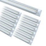 12 Pack T8 4FT Led Shop Light Linkable Ceiling Tube Fixture 24W 6000K Clear. Fixed Price $79.95.