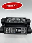 (broken) Rockville Moving Head Motorized Dmx Pro Light Led 8 Beam Spyder. Fixed Price $19.99.