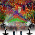 2 Pcs Outdoor Led Projector Star Rgb Motion Garden Projection Lights Waterpro.... Fixed Price $25.27.