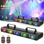 4PCS 5 Lens Beam Rgbyc Party Dj Laser Stage Light W/remote Projector Dmx Disco. Fixed Price $499.99.