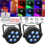 2PCS 105W Rgbw 7 Led Stage Lighting Dmx Dj Disco Party Club Dance Show. Fixed Price $59.99.