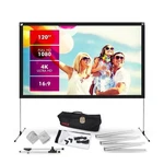 Pyle 120'' Portable Outdoor Projection Display Screen Lightweight W/frame Stand. Fixed Price $77.99.