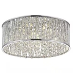 Collins Laser Cut Aluminum And Chrome Crystal Integrated Led Flush Mount Light. Fixed Price $105.91.