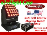 Showlight 5X5 Led Matrix Moving Head + Flight Case (alt Ayrton Magic Panel.r). Fixed Price $699.95.