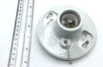 Leviton Porcelain Lamp Holder Fixture Pull Chain Off White New Free Shipping. Fixed Price $30.00.