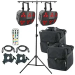Chauvet Dj Wash Fx 2 Effect Party Lights + Remote T-bar Tripod Package. Fixed Price $582.40.