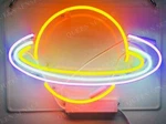 Saturn Planet Stellar Outta Space Acrylic 14" Neon Light Sign Lamp Real Glass. Fixed Price $64.99.
