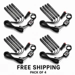 4 Pack Car Led Interior Lights Rgb 72 Music Sync Usb. Fixed Price $33.99.