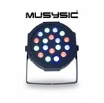 Musysic MU-L162 Rgb Led Par DMX512 Stage 18/36X1W 7CH Uplight Aluminum. Fixed Price $49.99.