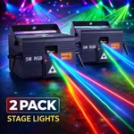 5W Stage Projector Laser Lights 2PCS Ios Android Rgb Animation Dmx Ilda Dj Party. Fixed Price $459.88.