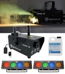 (2) Chauvet Dj Bank Rgba Led Light +free Rockville R720L Fog/smoke Machine. Fixed Price $169.85.