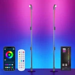 53" Rgb+ic Floor Lamp 2 Pack Smart Led Corner With Music Sync Diy Colors. Fixed Price $43.99.
