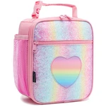 Glitterrainbow Kids Lunch Box Insulated Soft Bag Mini Cooler School Tote. Fixed Price $28.06.