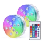 Aquamiracle Submersible Led Lights With Remote Waterproof 2-PACK, Multicolor. Fixed Price $18.99.