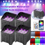 9X25W Waterproof Rgbwa+uv Led Par Wireless Stage Dj Up Lighting App Dmx. Fixed Price $132.99.