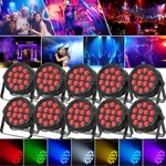 10PCS 150W 4IN1 Rgbw 14 Led Dmx Show Disco Party Wash Stage Light Wedding Us. Fixed Price $179.99.