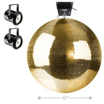 40" Gold Mirror Glass Disco Ball Dj Home Party Club Stage Light Effect. Fixed Price $1326.40.