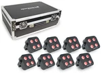 Rockville Mini IR4 Charge Package Black 8 Dj Par Wash Up Lights+case+app Control. Fixed Price $799.95.