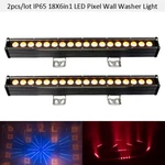 Becen IP65 18X18W Rgbwa Uv 6IN1 Led Wall Wash Pixel Bar Light 2PCS. Fixed Price $418.00.